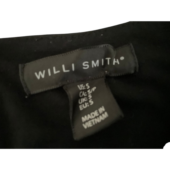 Willi Smith Women's Small Black Dress Sleeveless Flared Keyhole Back - Picture 4 of 14